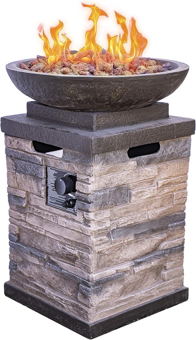 54,000 BTU Portable Steel Propane Fire Pit Image